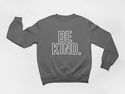 Be Kind Crewneck-Gray
