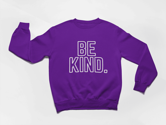 Be Kind-Crewneck-Purple