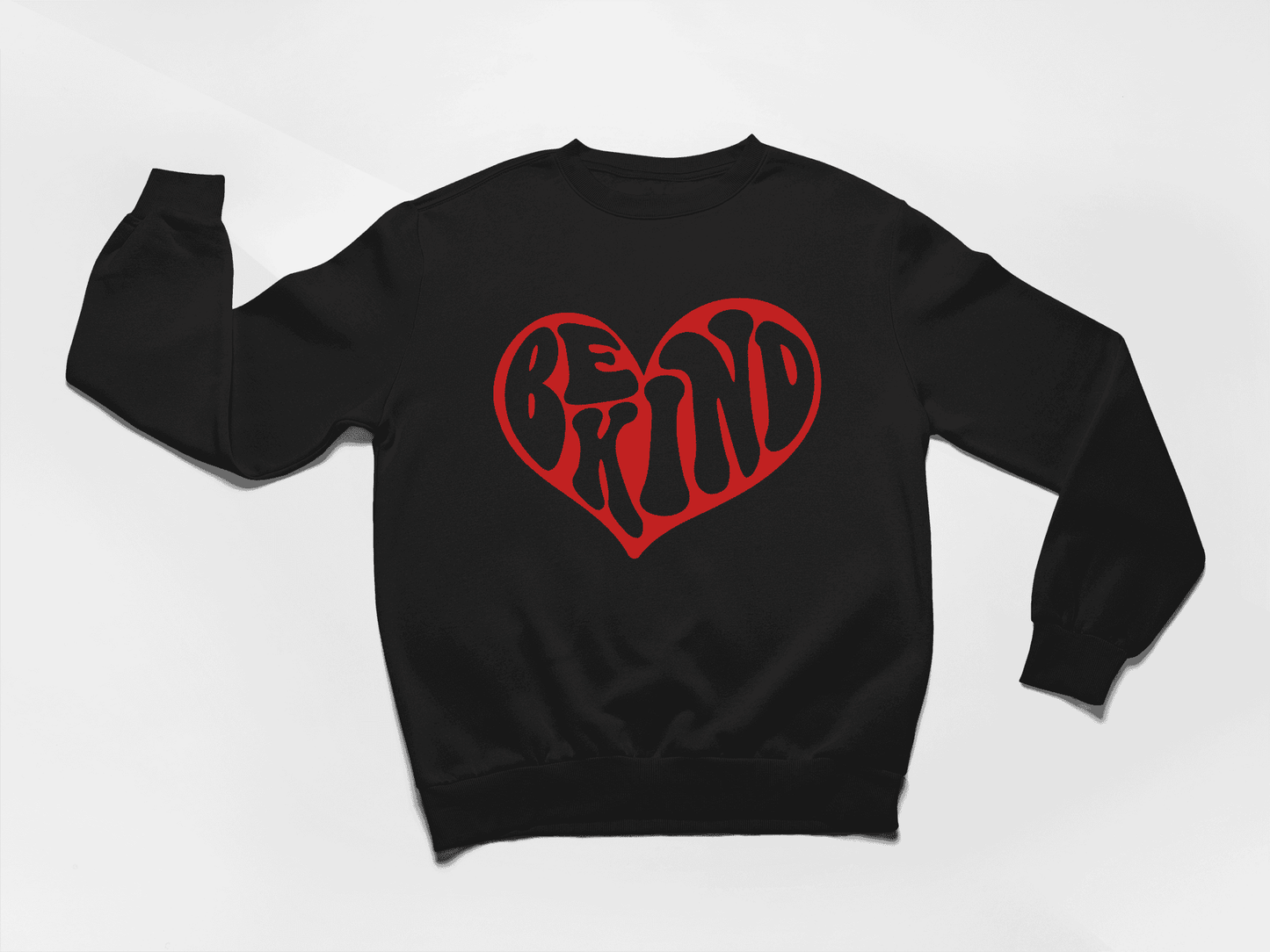 Be Kind Heart-Puff Crewneck