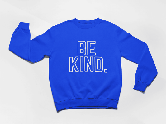 Be Kind-Crewneck-Blue