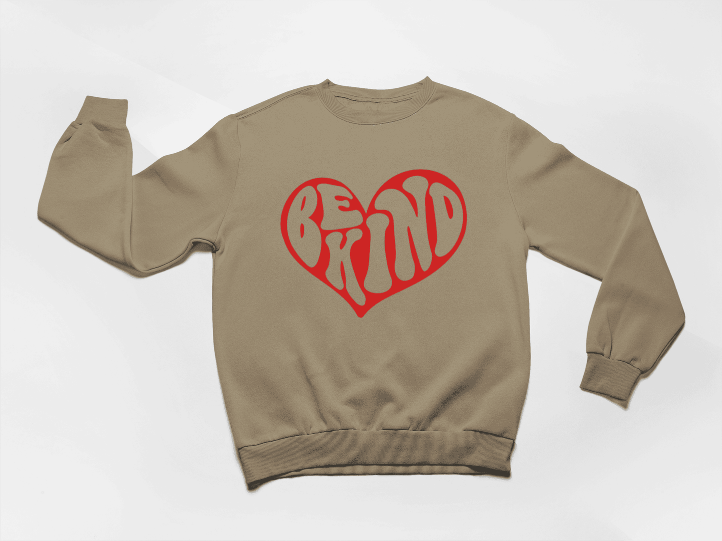 Be Kind Heart-Puff Crewneck