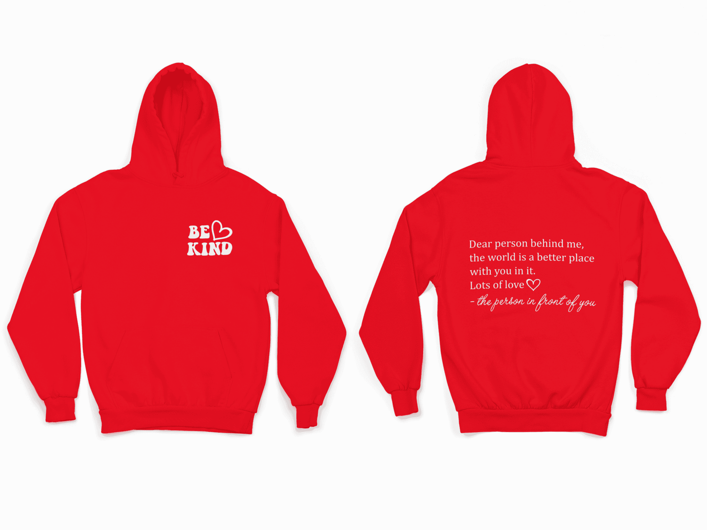 Be Kind-Red Hoodie