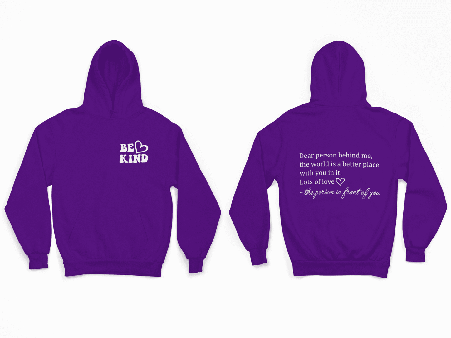 Be Kind-Purple Hoodie