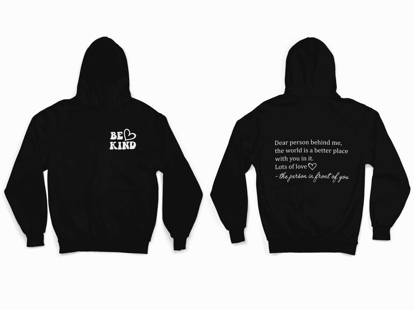 Be Kind-Black Hoodie